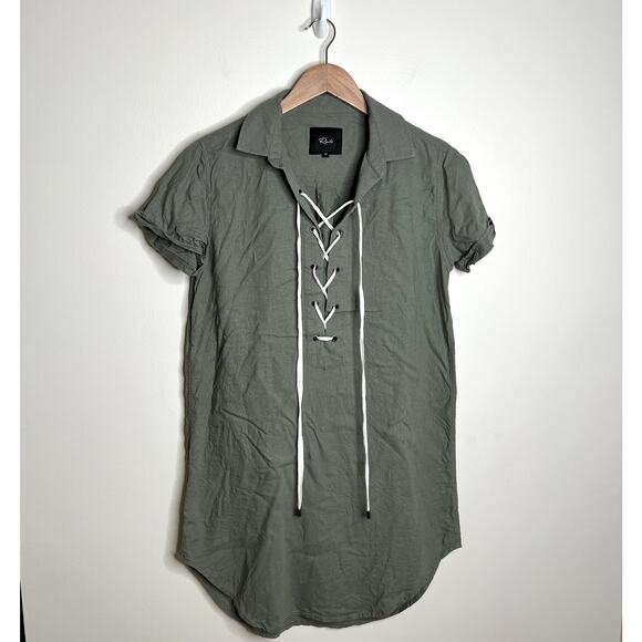 Rails Lace UP T Shirt Dress - Picture 1 of 4